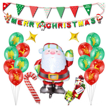 Christmas Decorations Balloon Arch Garland Party Supplies Balloon Ornaments Set Merry Christmas Banner Snowman Christmas Tree